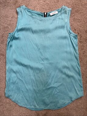 Women’s Silk Top Light Aqua Size S